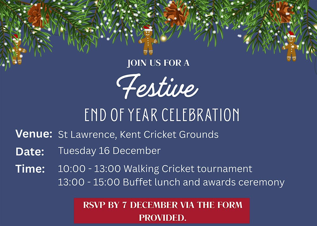 Walking Cricket Festive Party