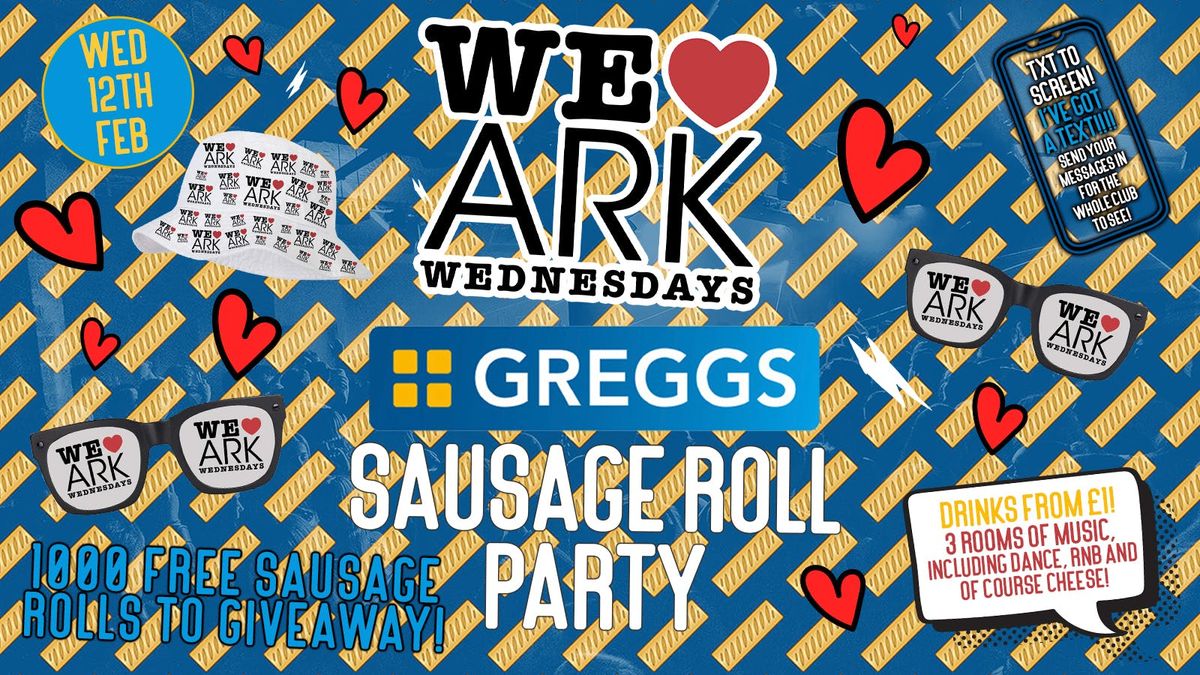 WE LOVE \u2764\ufe0f GREGGS! \ud83e\udd67 - 1000 Free Sausage Rolls  - \u00a32.50 DOUBLES before midnight! \u2763\ufe0f