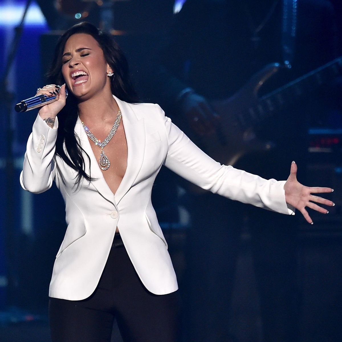 Demi Lovato with Adela