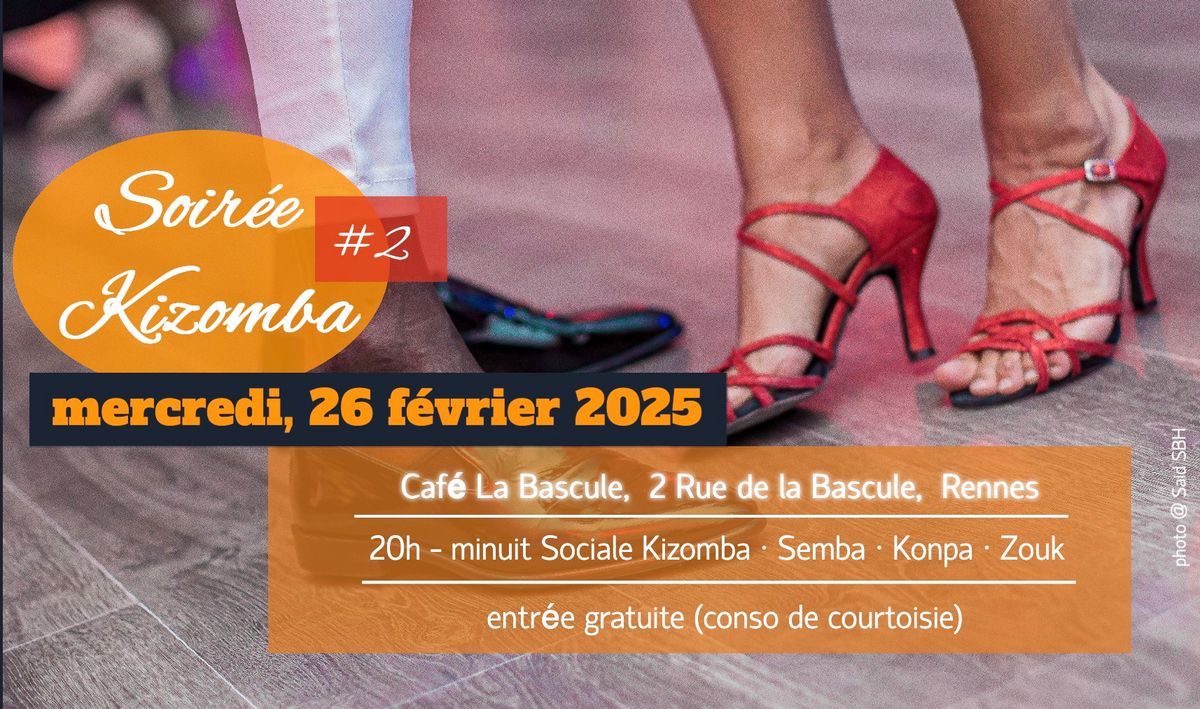 Soir\u00e9e Kizomba - le mercredi \u00e0 La Bascule