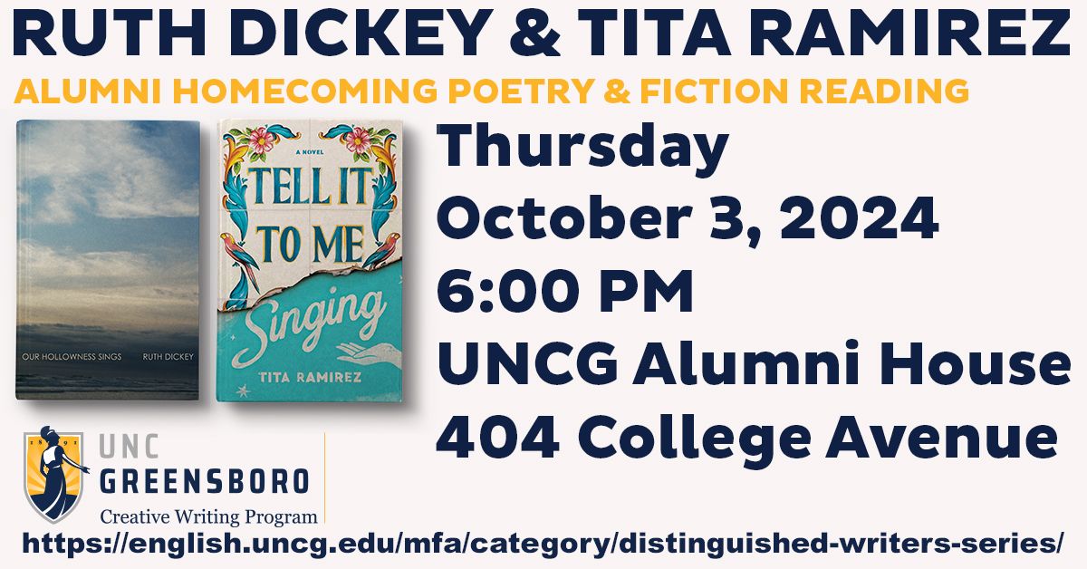 Ruth Dickey and Tita Ramirez Alumni Homecoming Poetry & Fiction Reading