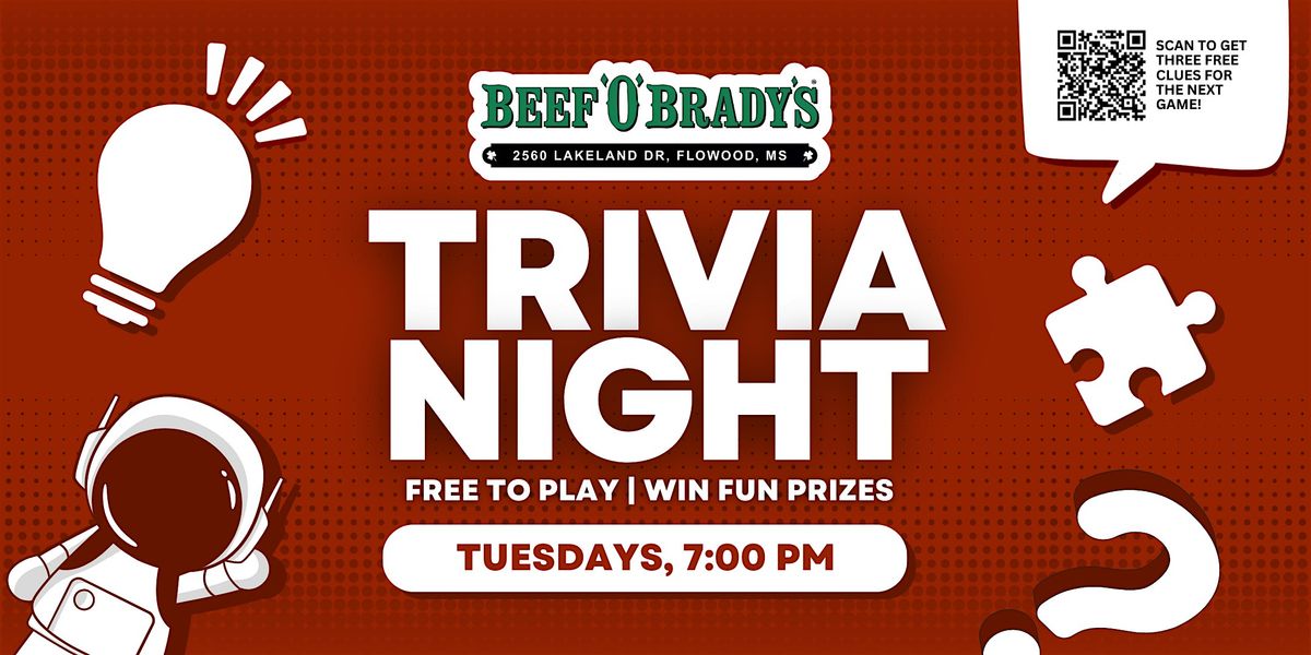 Flowood Trivia Night | Beef 'O' Brady's
