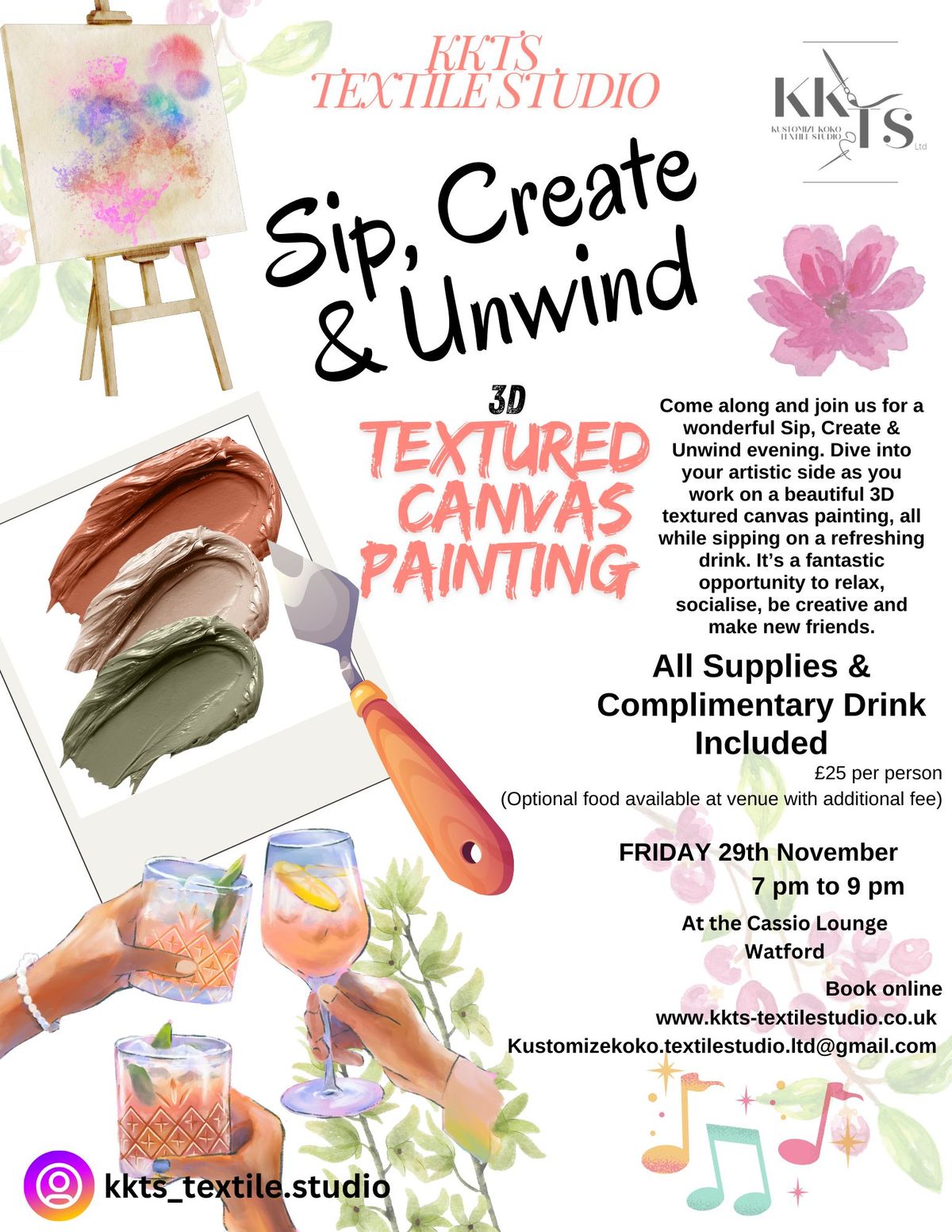 Sip, Create & Unwind Evening!