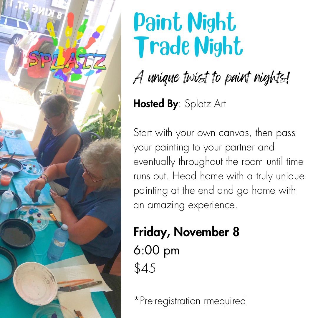 Splatz Art - Mother\/Daughter Paint Night: Trade Night (14+)