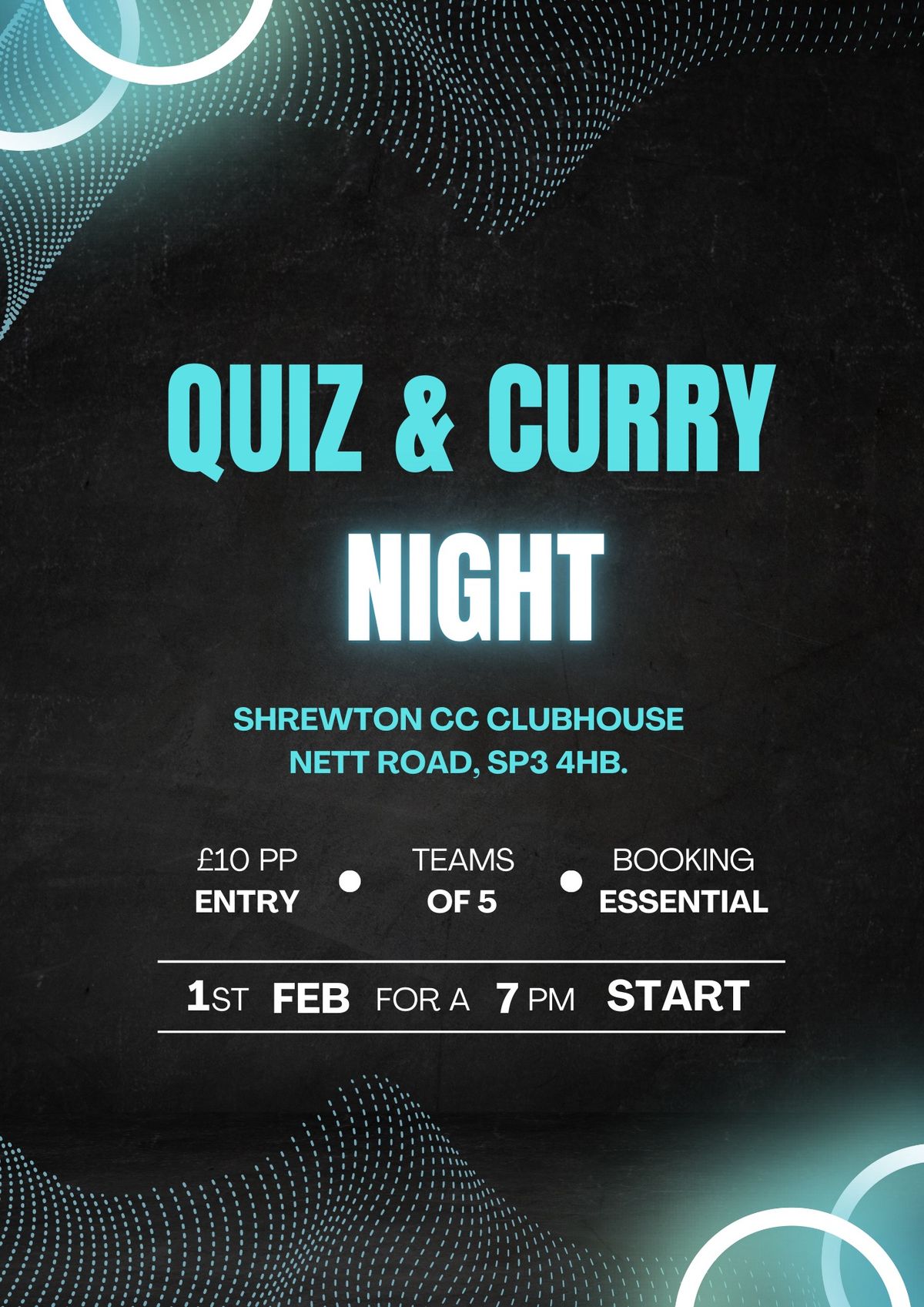 QUIZ & CURRY NIGHT! 