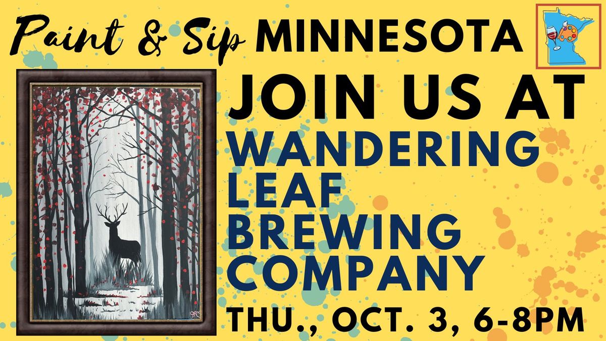 October 3 Paint & Sip at Wandering Leaf Brewing Co.