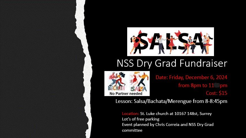 Salsa Night Fundraiser for NSS Dry Grad