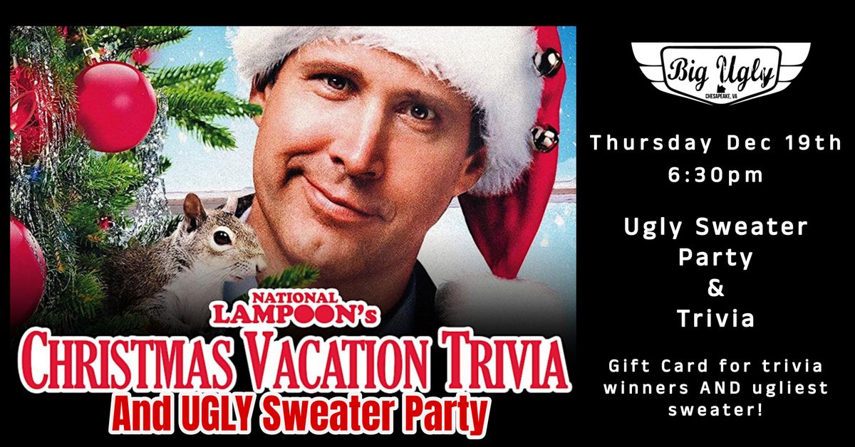 Christmas Vavation Trivia & Ugly Sweater Contest | Big Ugly Brewing