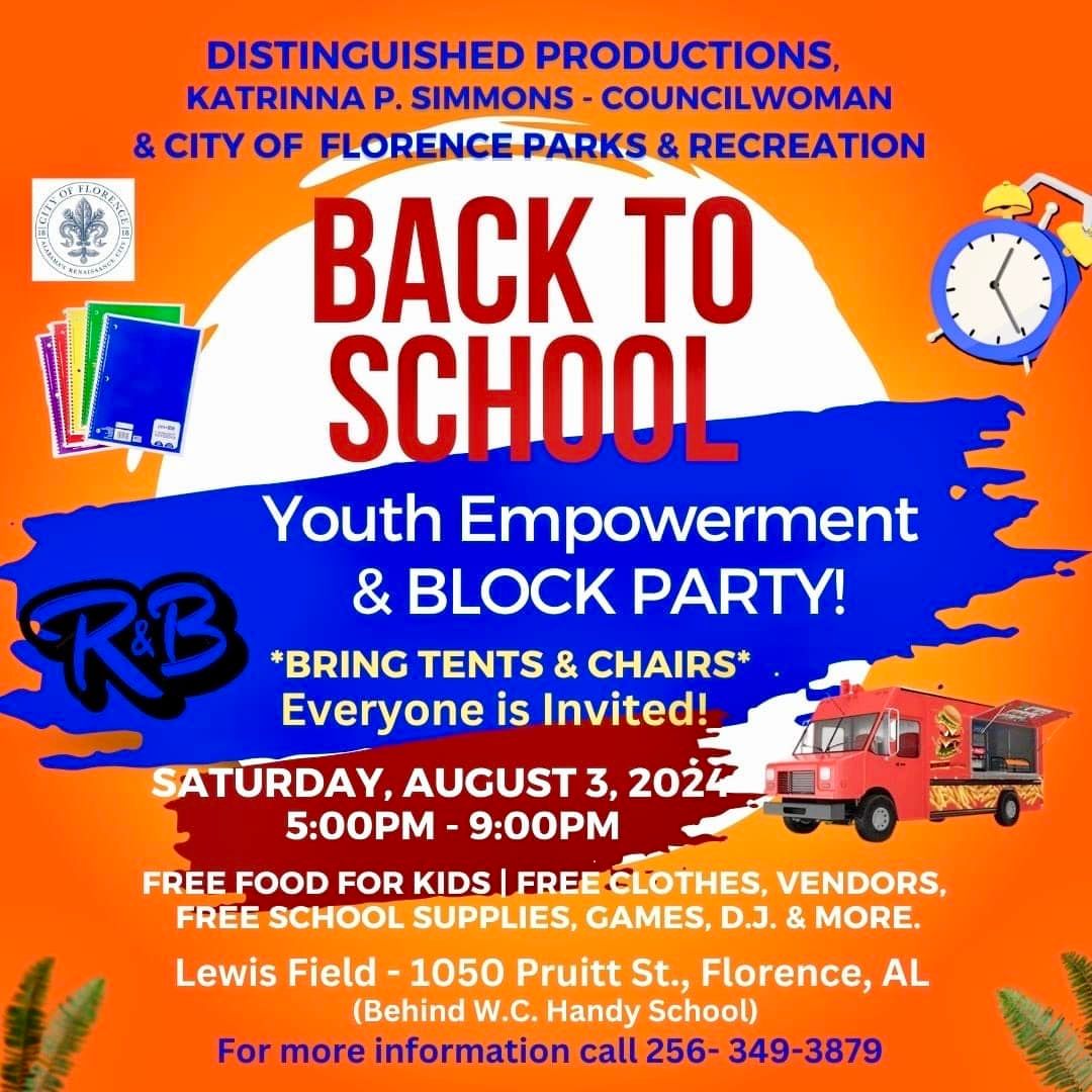 Youth Empowerment, Back to School Giveaway & Community R&B Block Party