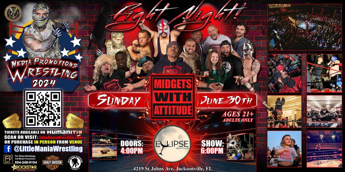 Jacksonville, FL - Midgets With Attitude: Little Mania Creates Chaos in the Club!