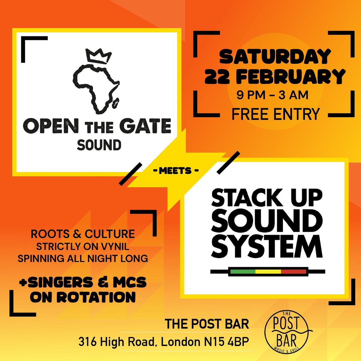 Open The Gate meets Stack Up @ The Post Bar