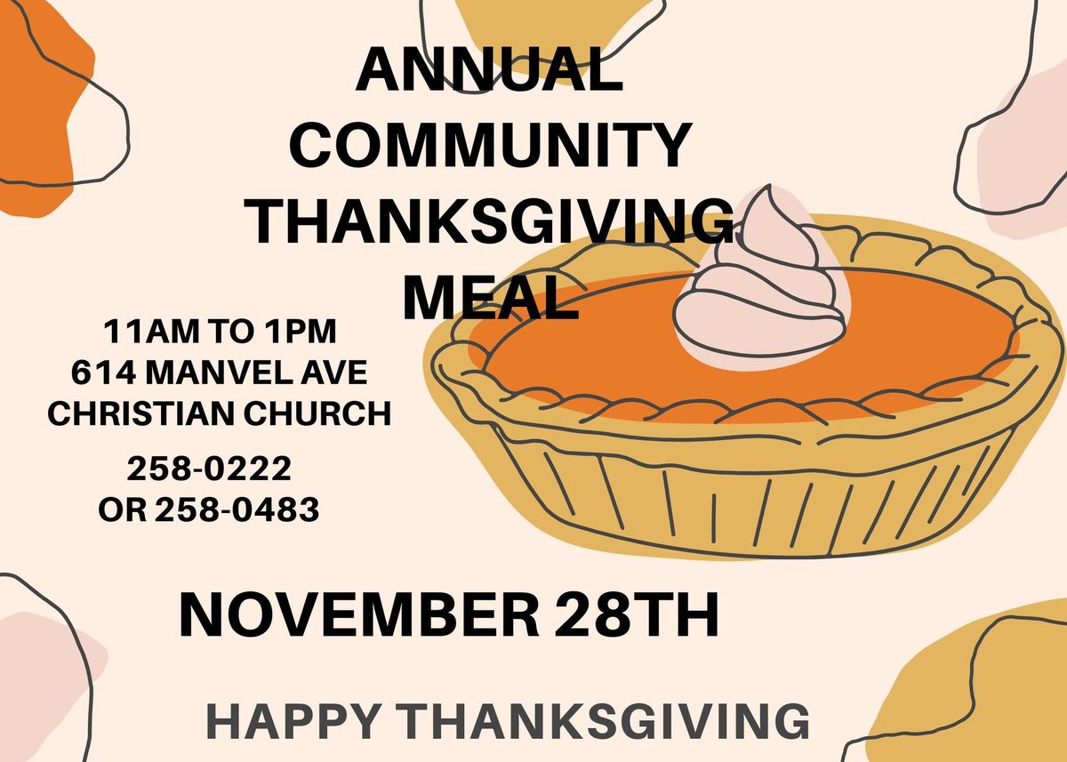 FREE Community Thanksgiving Dinner