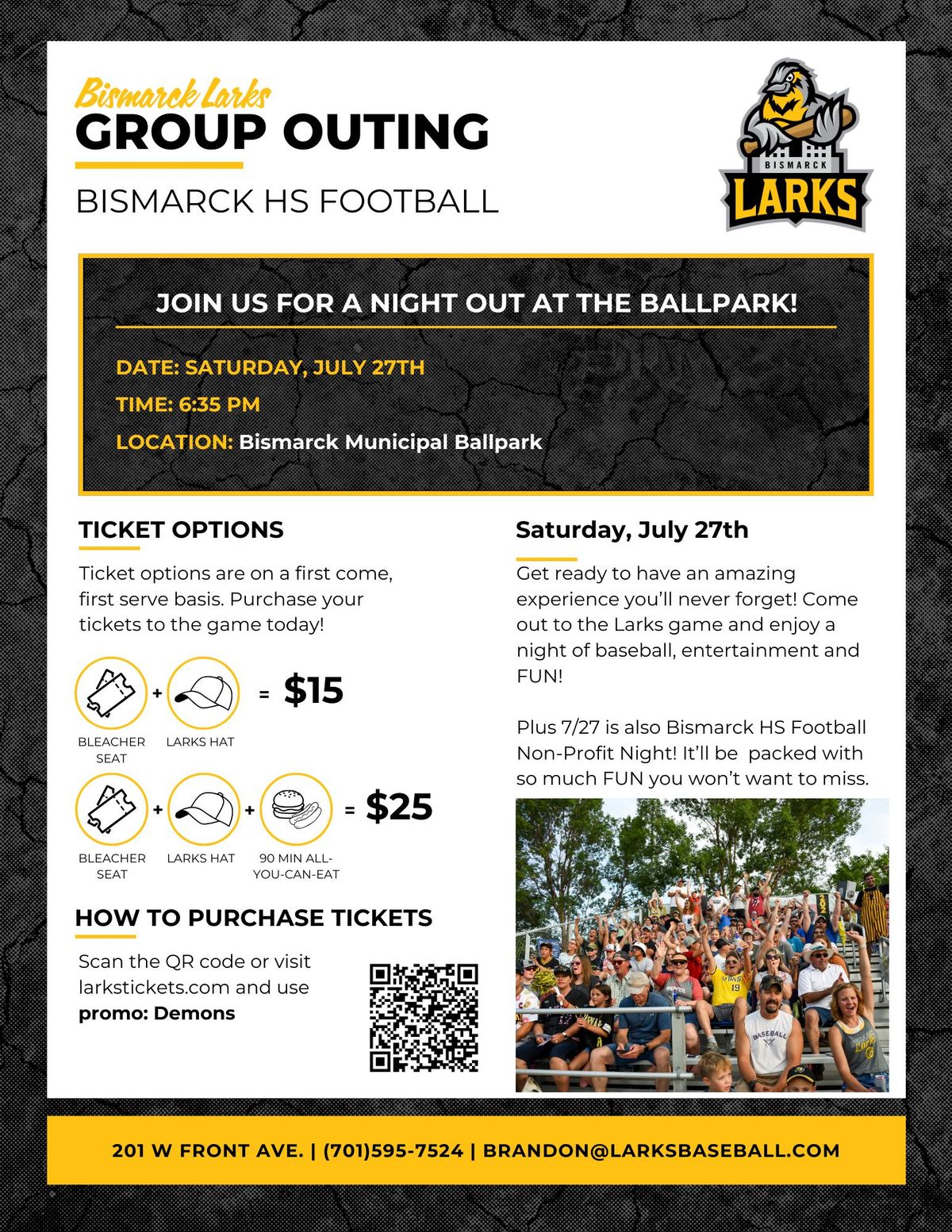 BHS Football Night at the Larks