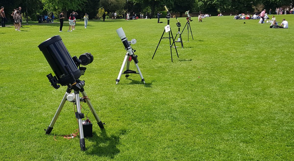 Pop-up fun to show you the Partial Solar Eclipse... safely 