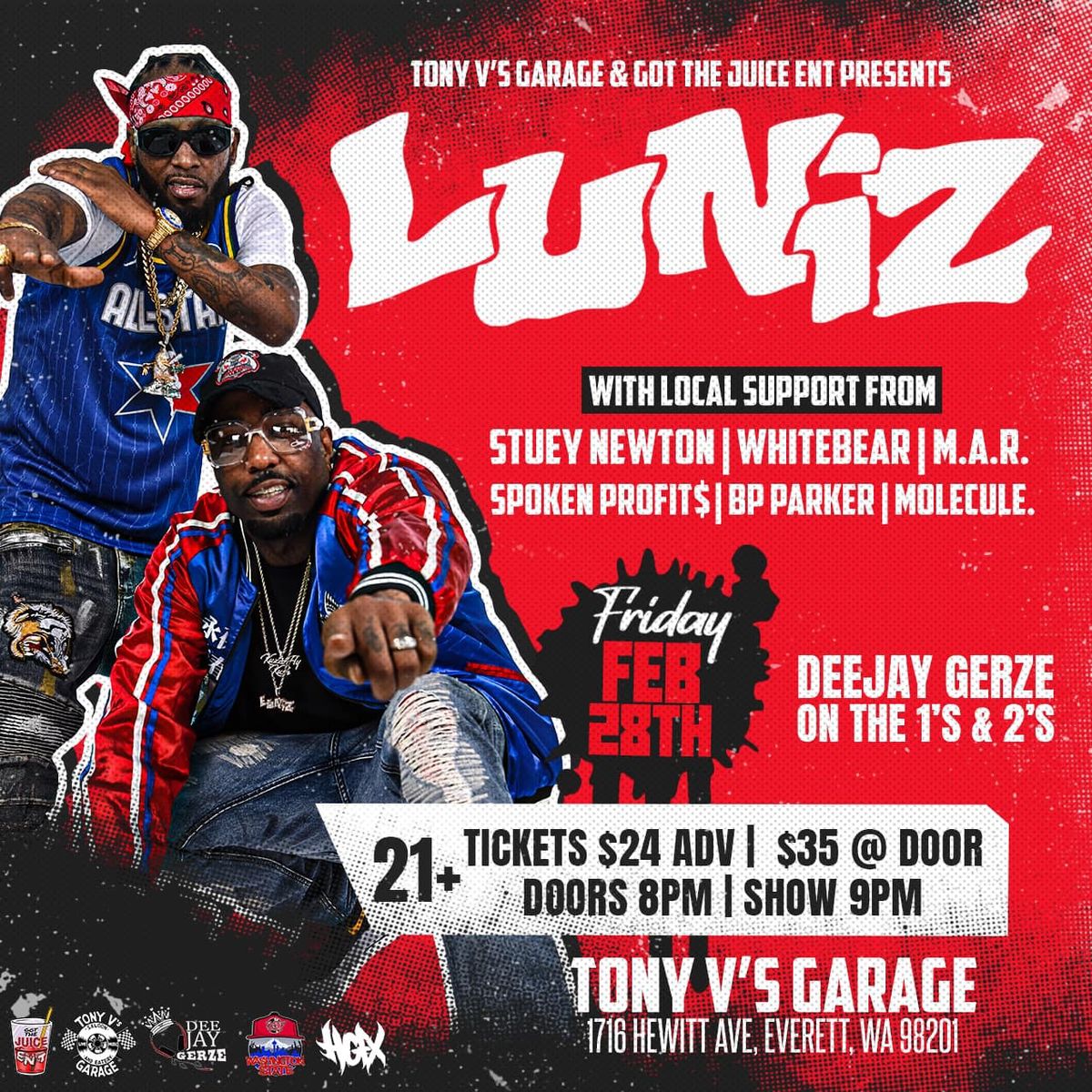 The Luniz @ Tony V\u2019s Garage 