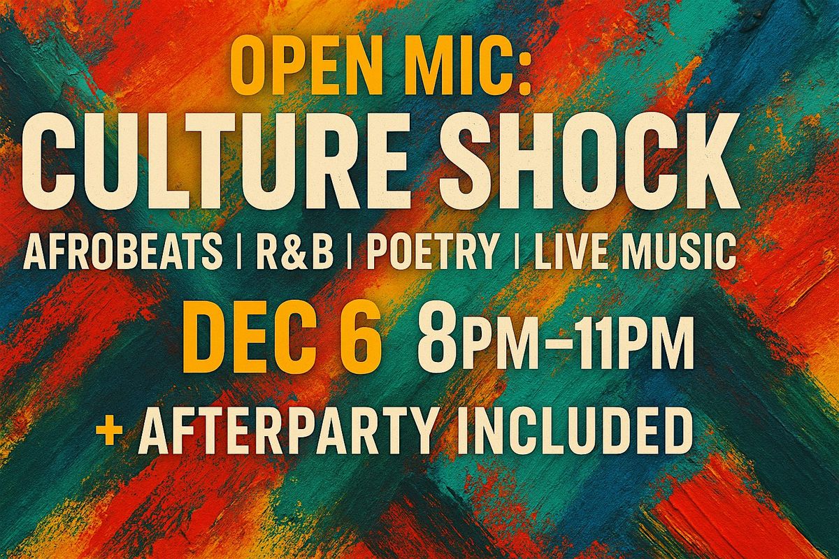 rhythm and poetry ( RHYTHM AND VIBES ) OPEN MIC CULTURE SHOCK @PHIRI