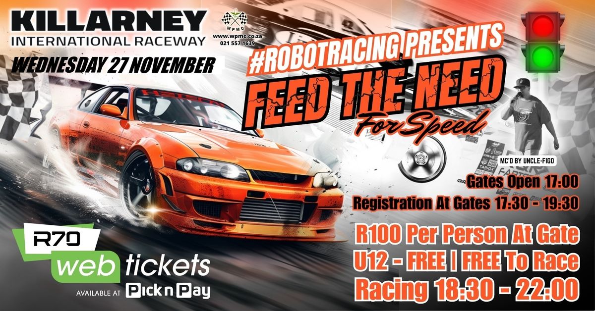 FEED YOUR NEED FOR SPEED AT ROBOT RACING!