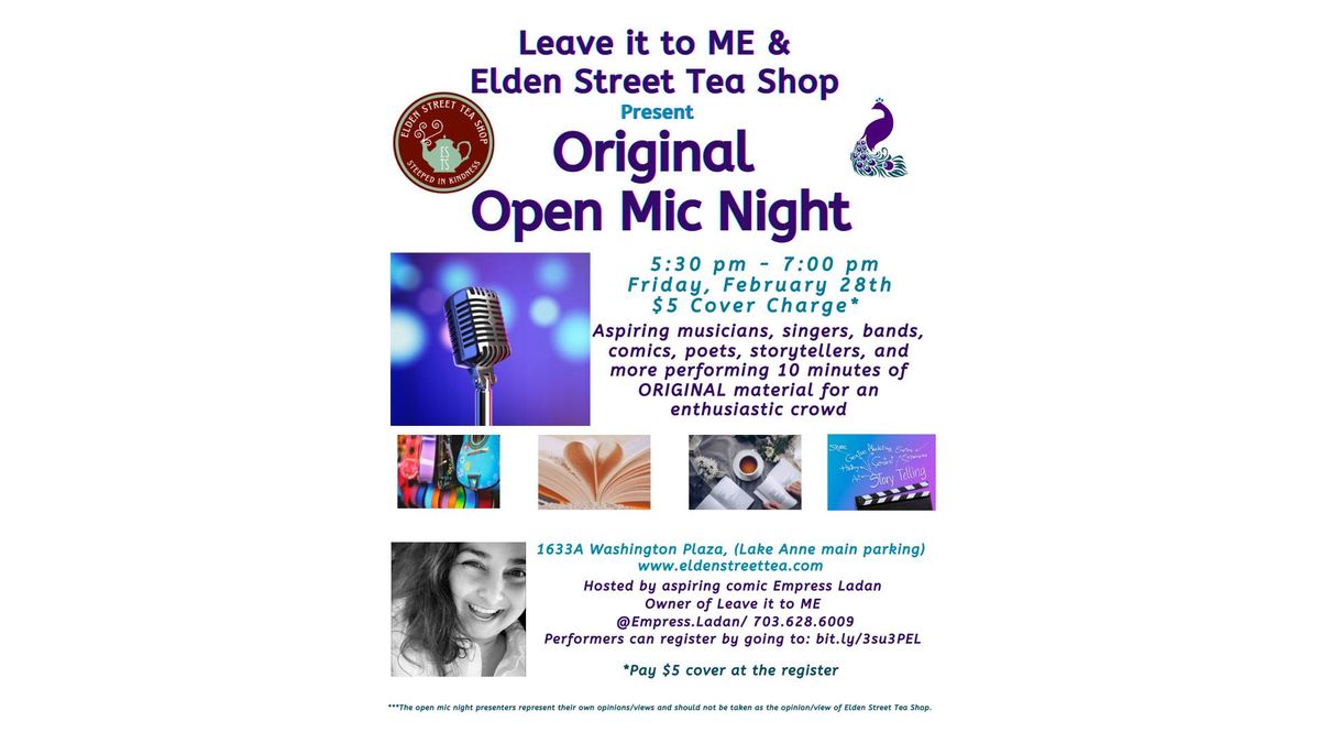 February 2025 Original Open Mic