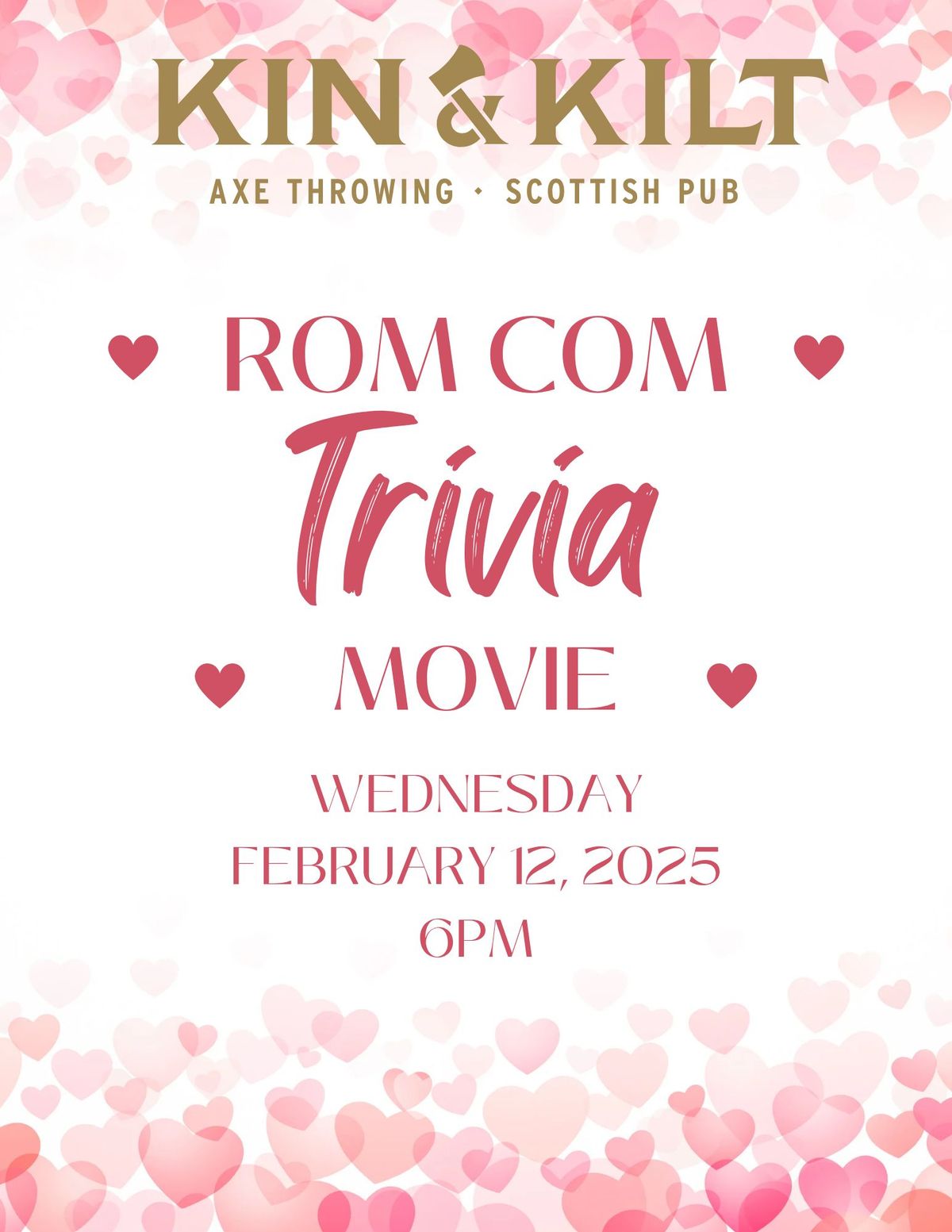 Trivia Night-Rom Com Movies 