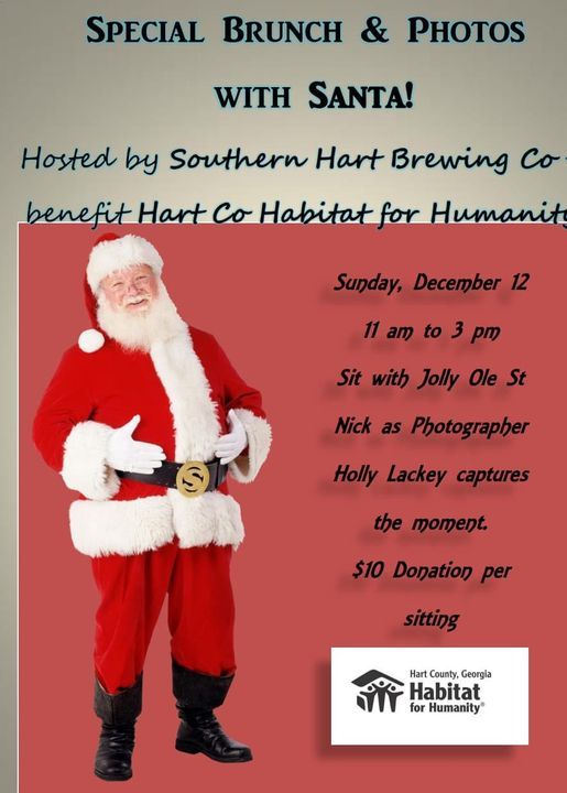 Hartwell Christmas Parade 2022 Brunch With Santa, Southern Hart Brewing Company, Hartwell, 12 December 2021