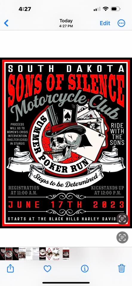 Sons of Silence MC South Dakota Poker Run