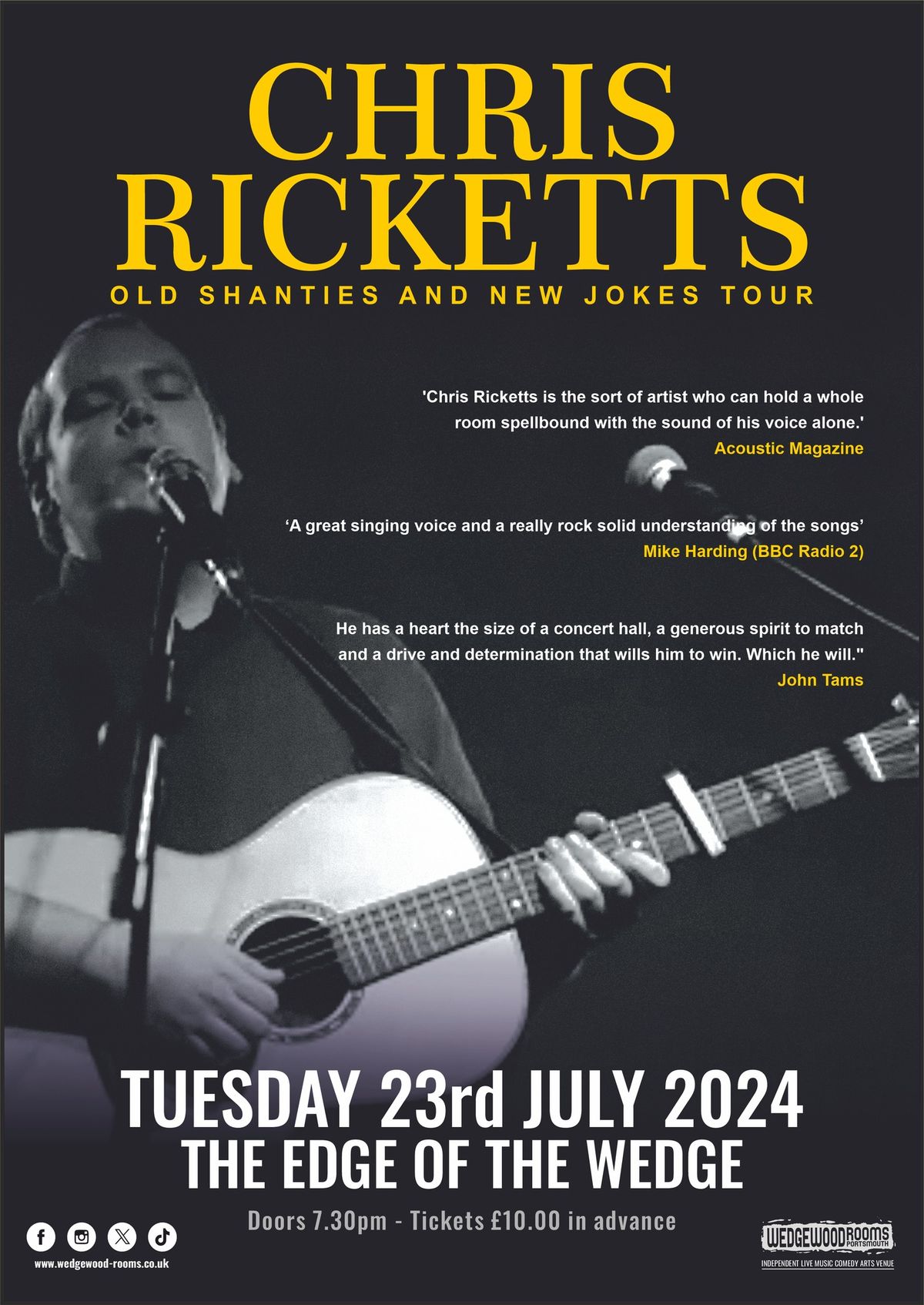 Chris Ricketts - Wedgewood Rooms, Portsmouth - 23.07.24