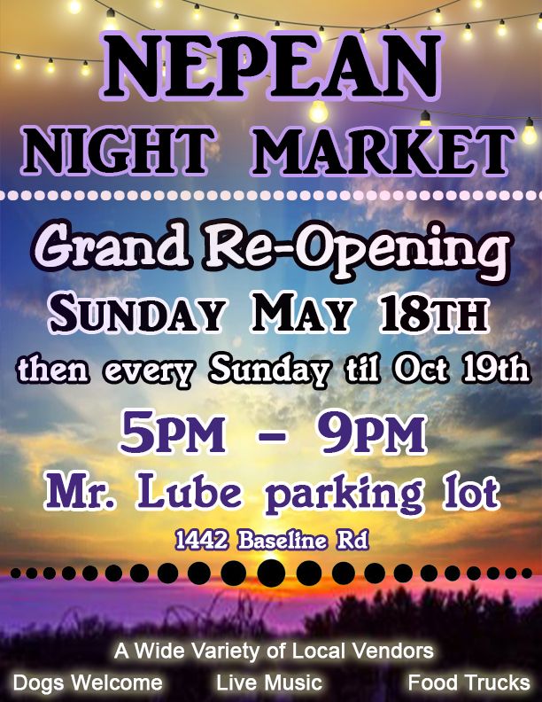 Nepean Night Market Grand Re-Opening!