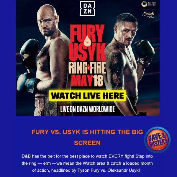 FURY v. USYK at Dave & Busters