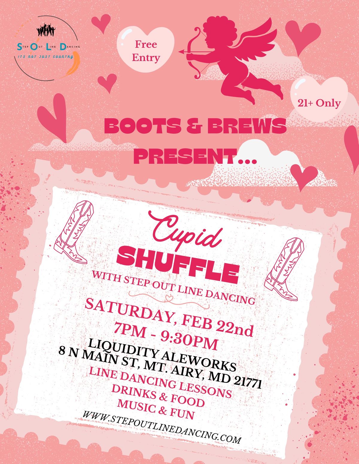 Boots & Brews: Cupid Shuffle \ud83d\udc95 