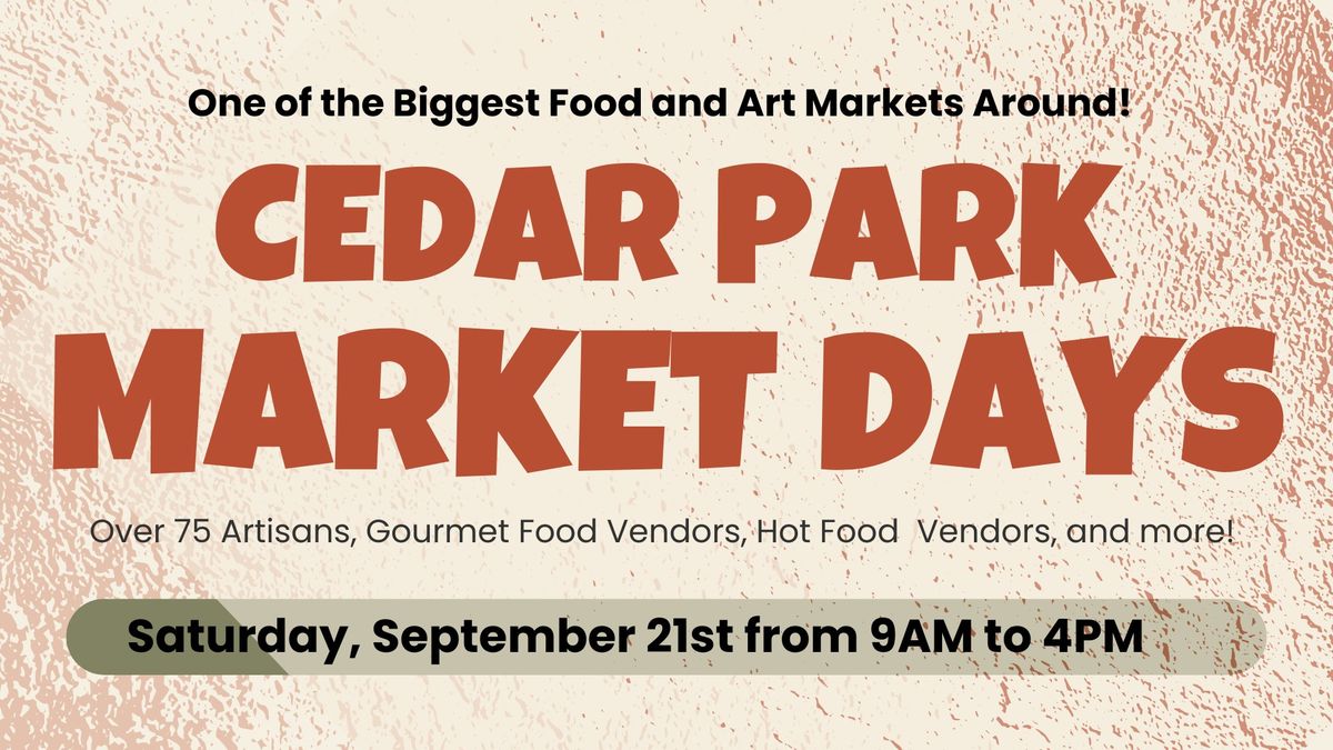 Cedar Park Market Days