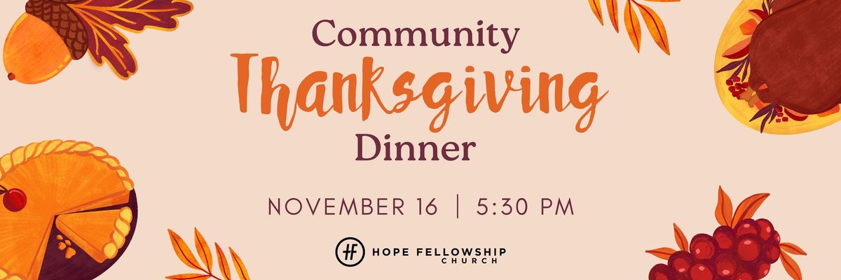 Community Thanksgiving Dinner