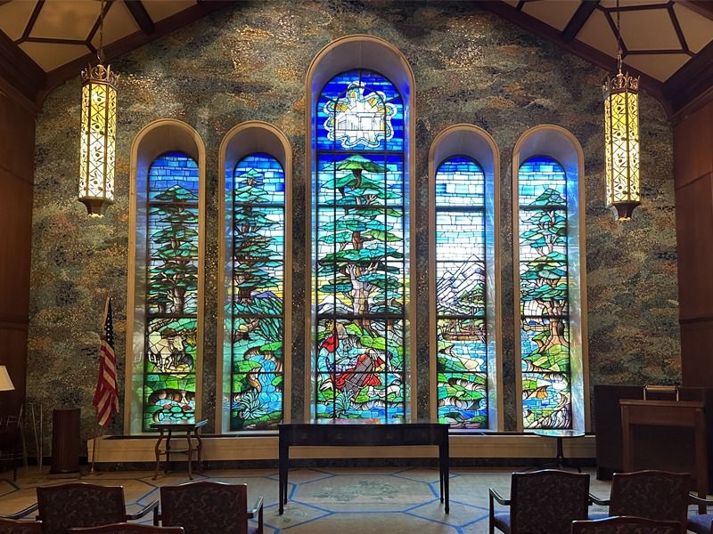 Memorial Mausoleum Windows Walking Tour February 2025