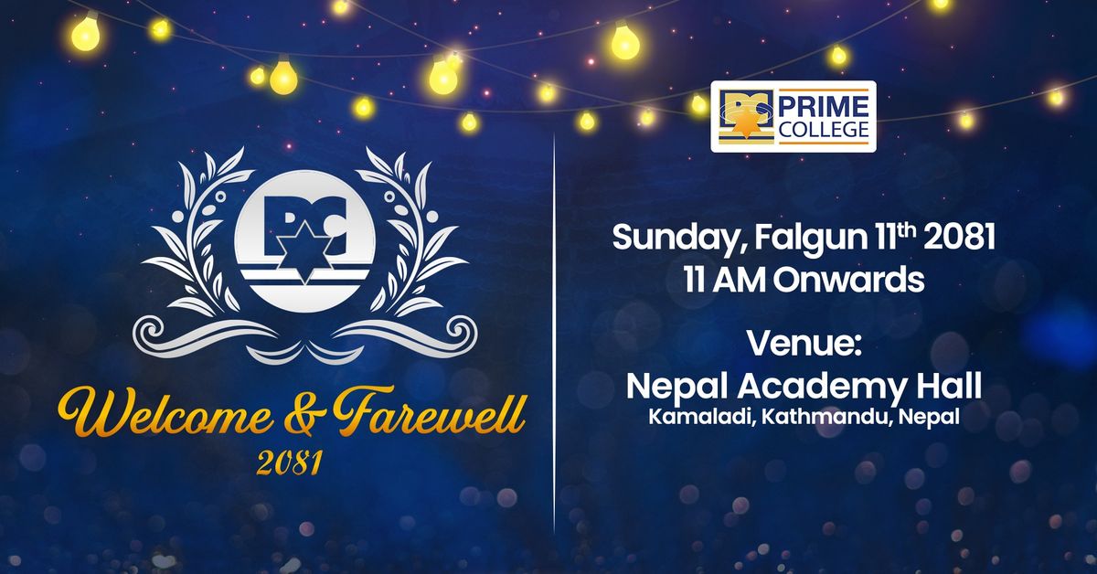 Welcome & Farewell Program 2081 | Prime College