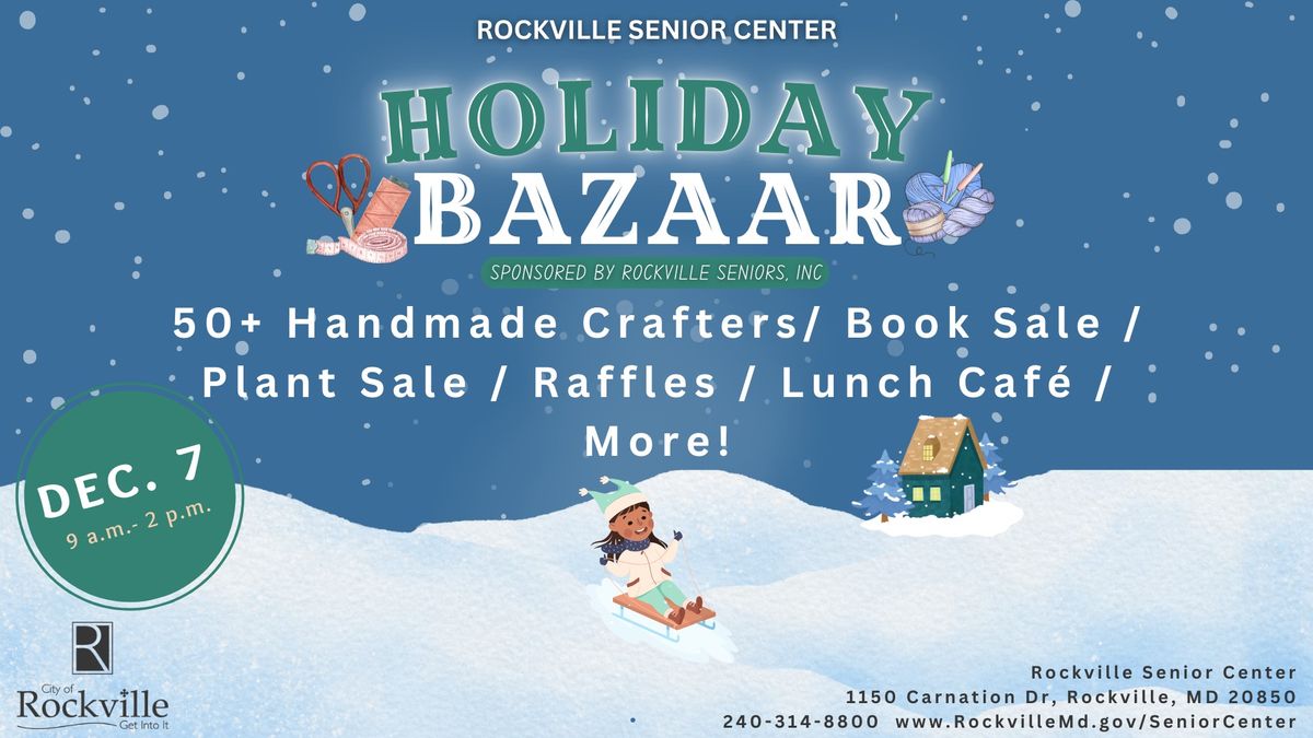  Annual Holiday Bazaar at Rockville Senior Center