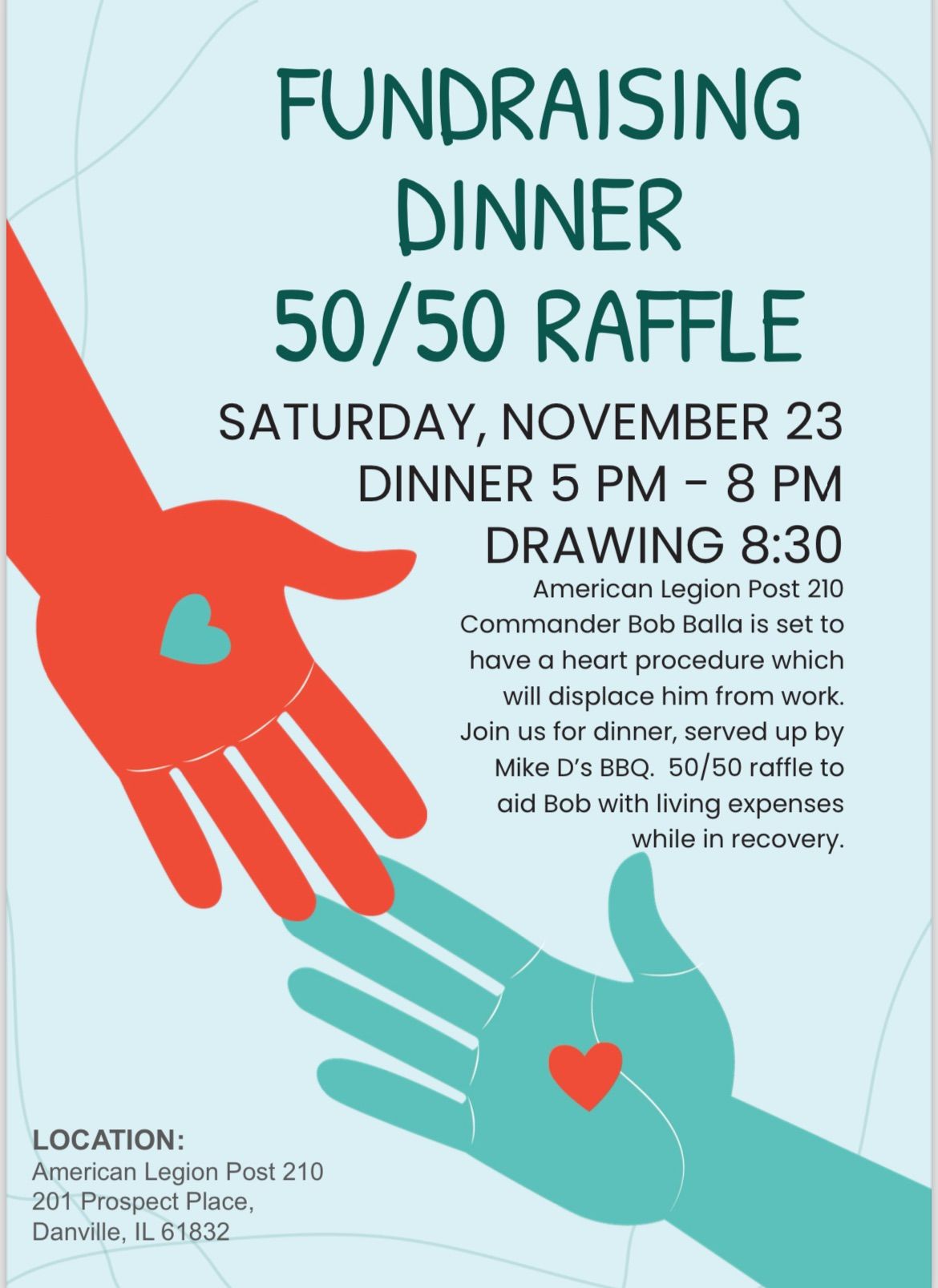 Fundraising Dinner for Bob Balla