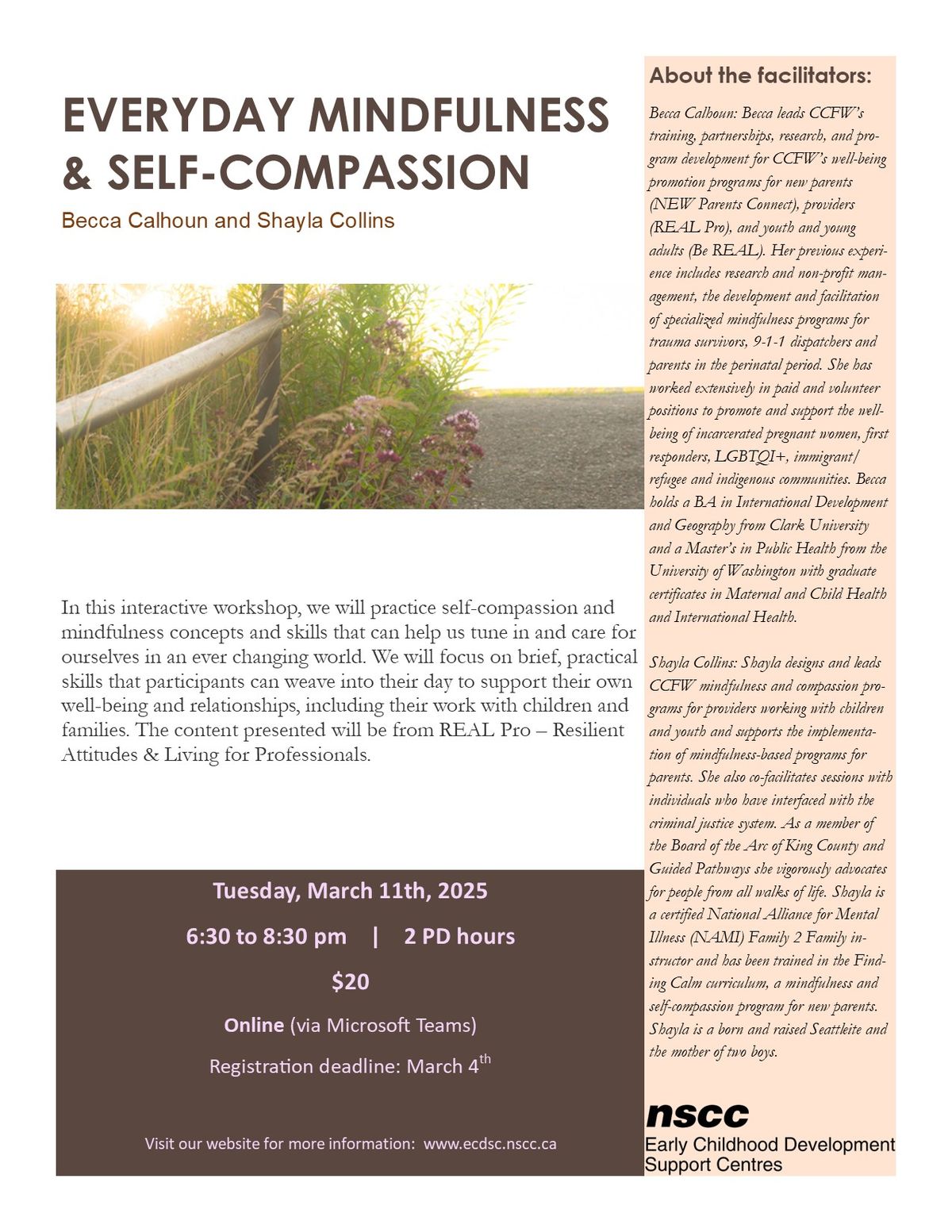 Everyday Mindfulness & Self-Compassion