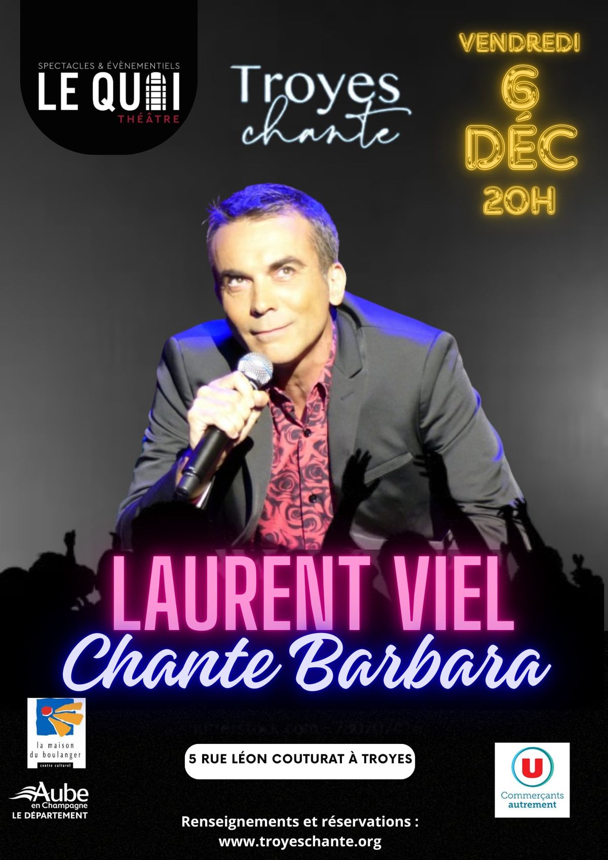 Concert Laurent Viel chante Barbara