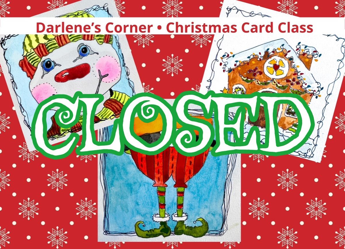 CLOSED ::: CHRISTMAS CARDS ::: Watercolor Class