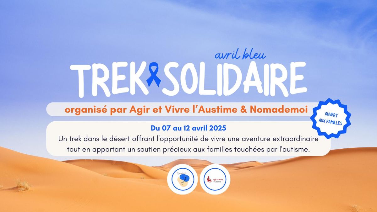 Trek Solidaire dans le d\u00e9sert Marocain 