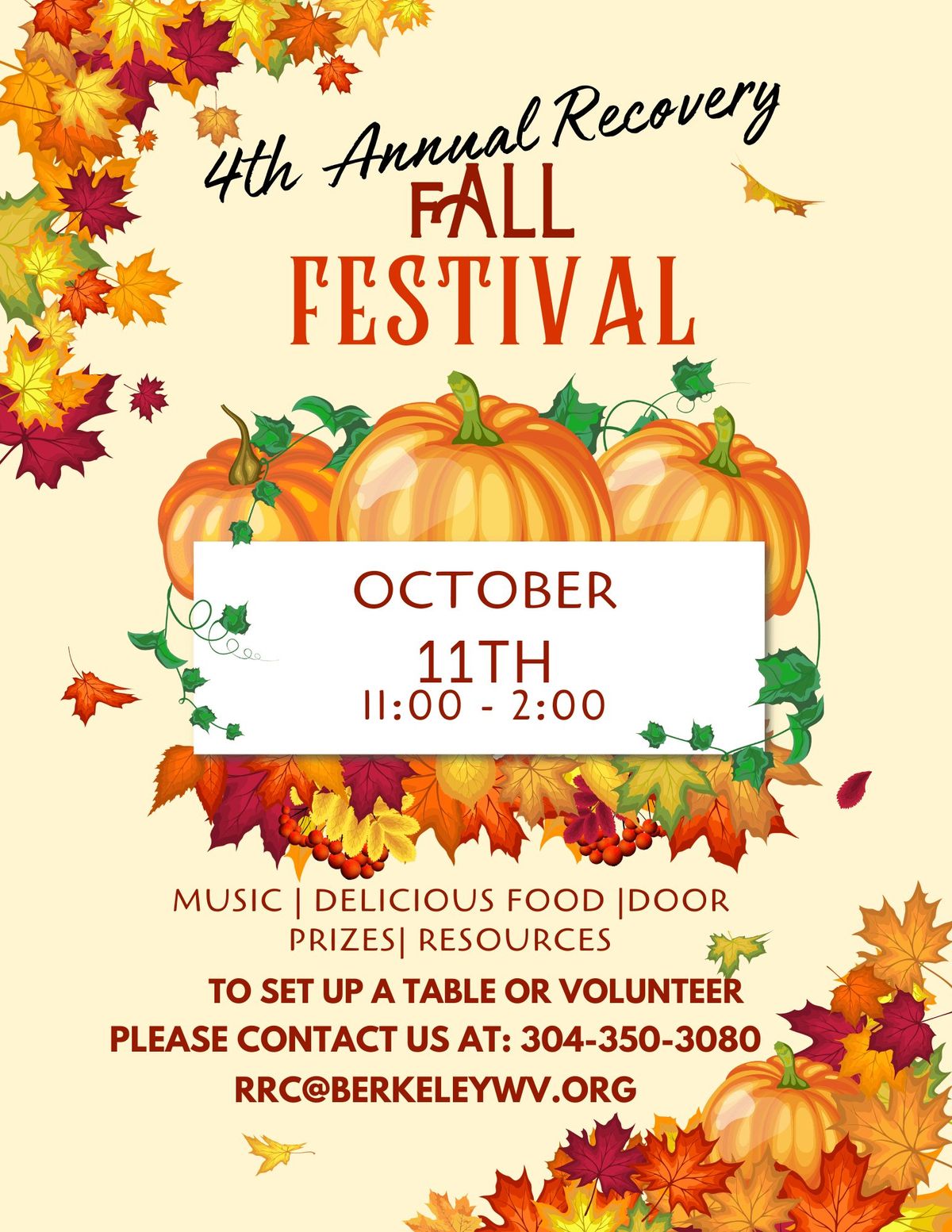 4th Annual Recovery Fall Festival