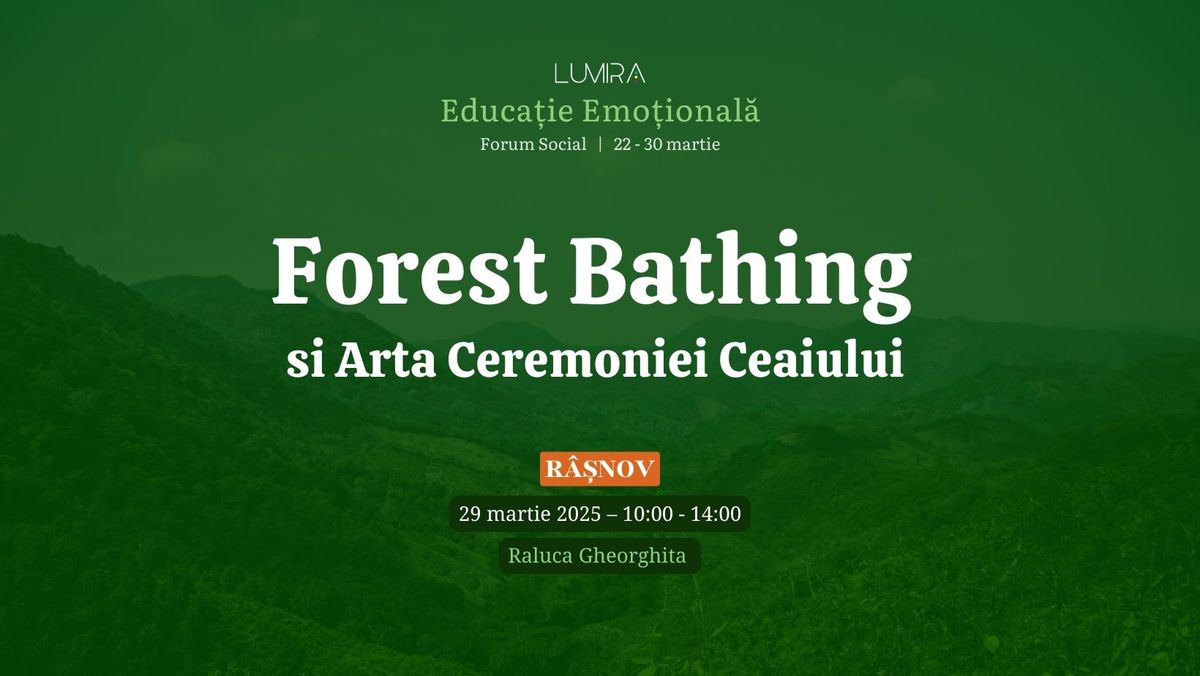 Forest Bathing si Arta Ceremoniei Ceaiului 