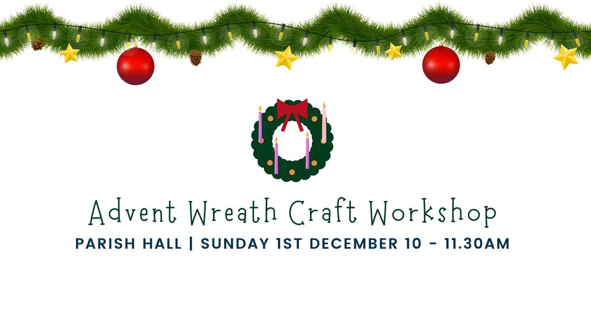 Kids Advent Wreath Craft Workshop