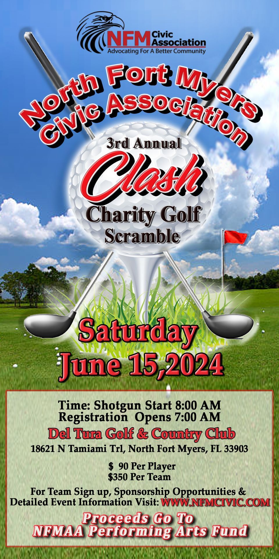 North Fort Myers Civic Association CLASH Charity Golf Scramble