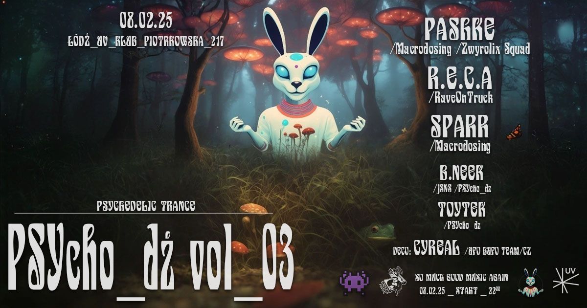 PSYcho_d\u017a vol_03 | PSYTRANCE | PASHKE | R.E.C.A | SPARR