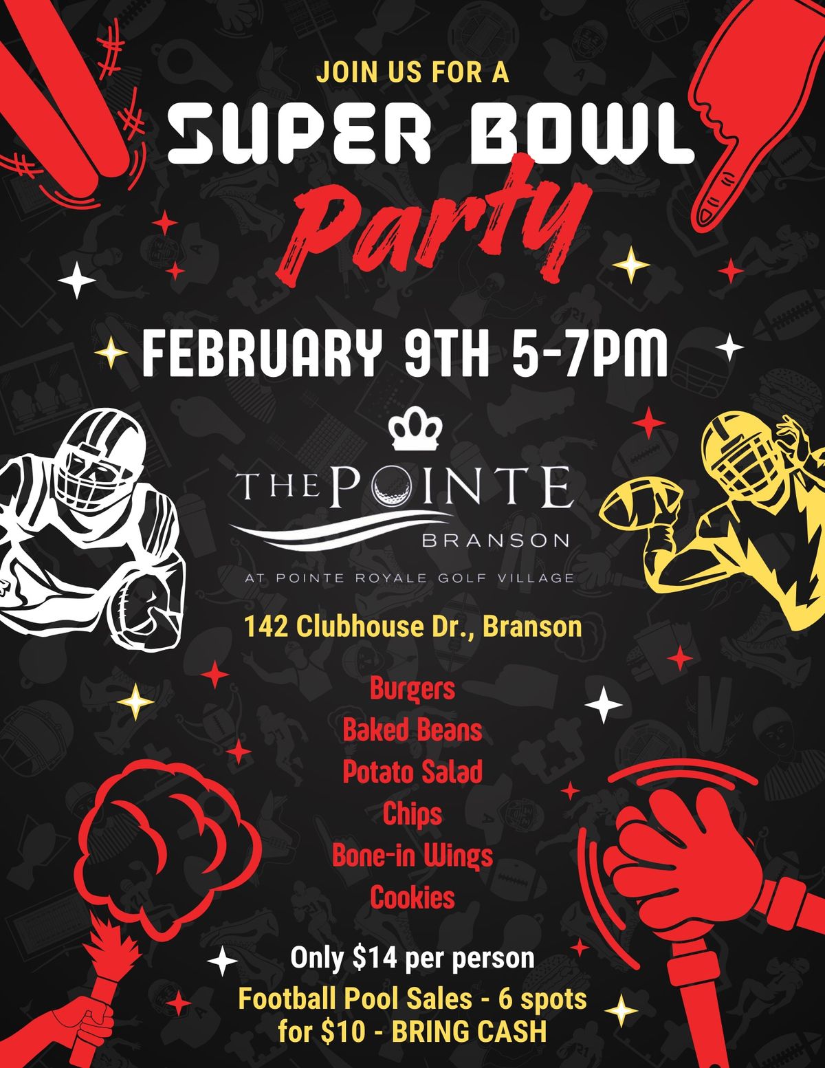 Super Bowl Party at the Grill \ud83c\udfc8\ud83c\udf89