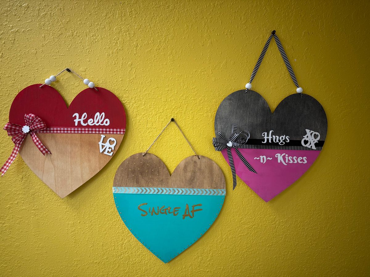 Wood Heart Wall Hanger