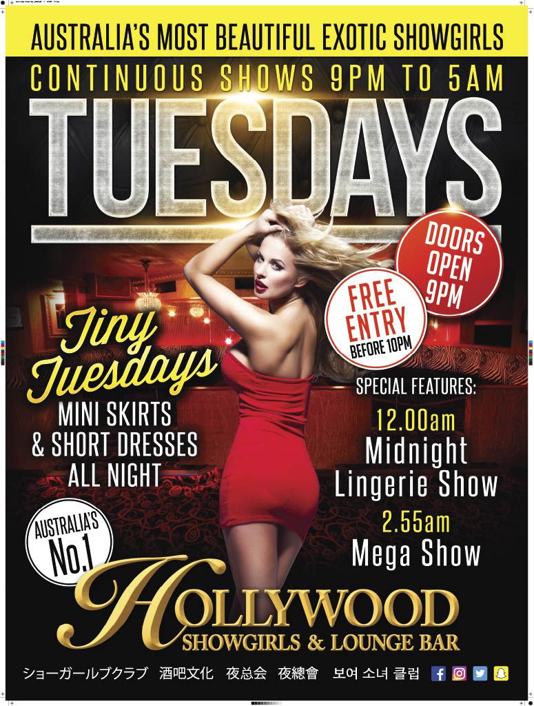 Tuesdays at Hollywood Showgirls