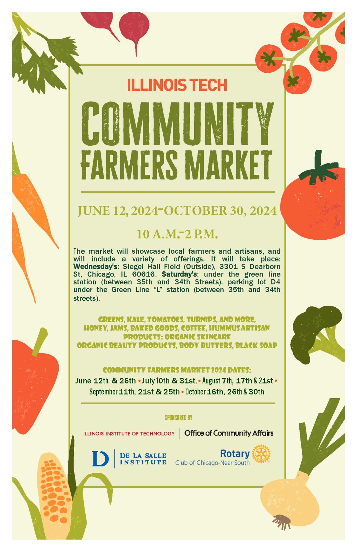 Community Farmers Market (Wednesdays) 
