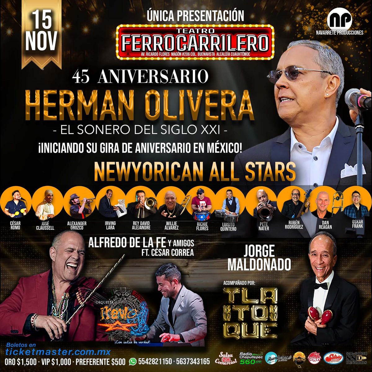 Herman Olivera - 45 Aniversario en M\u00e9xico