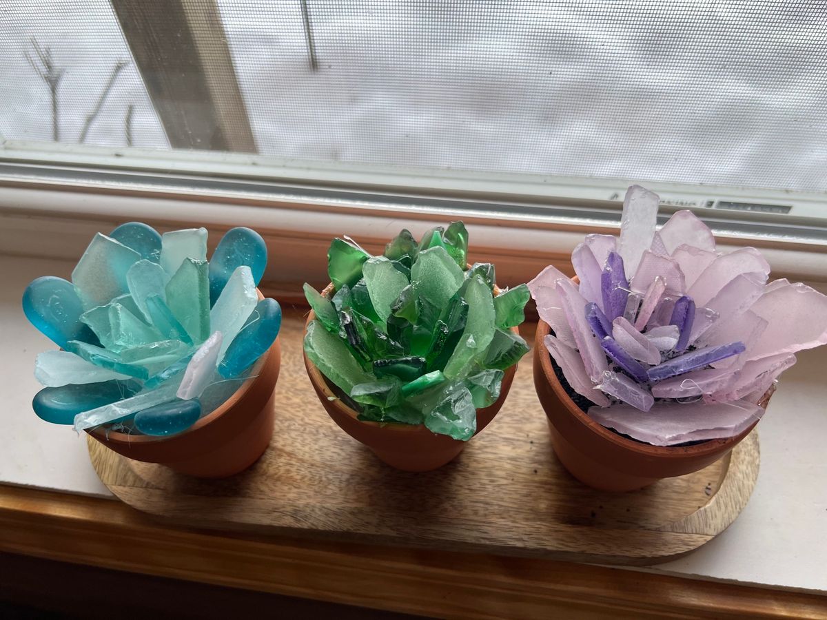 Sold out Waterford Glass Succulents Workshop at My New Favorite Thing